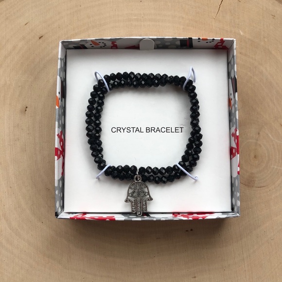 Black crystals Hasma hand braclet! - Picture 5 of 6
